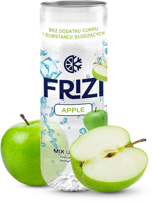 Zgrzewka 'FRIZI Apple drink' bez dodatku cukru i substancji słodzących