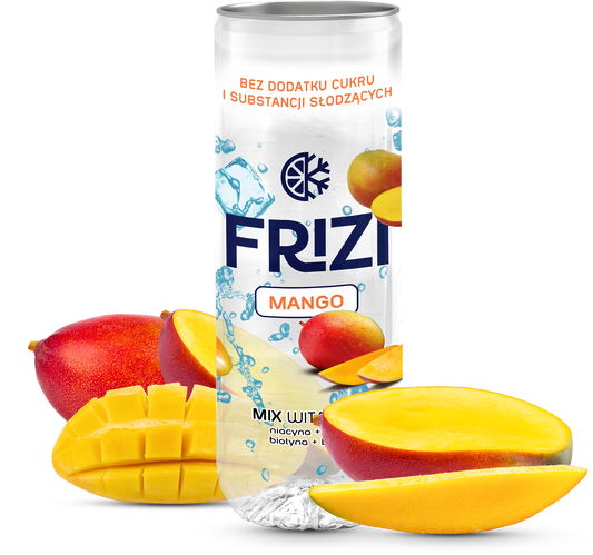 Zgrzewka 'FRIZI Mango drink' bez dodatku cukru i substancji słodzących