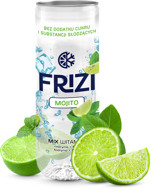 Zgrzewka 'FRIZI Mojito drink' bez dodatku cukru i substancji słodzących